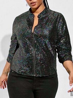 Glidder sequined boho spring summer boho jacket hippy shabby chic festival vibe